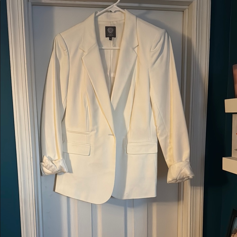 Elegant White Women's Blazer
